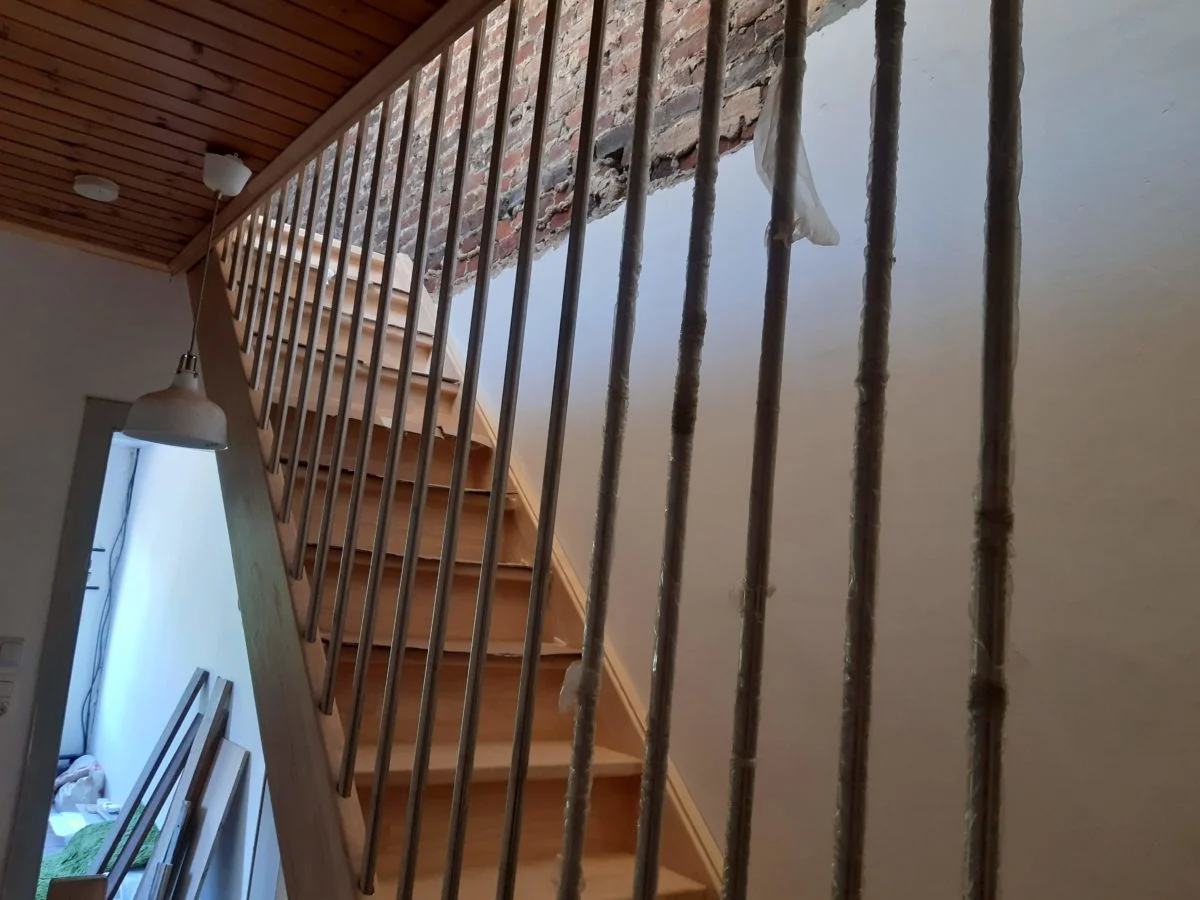 Escalier et garde-corps en bois